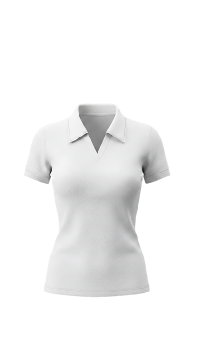 Ladies Plain White Polo Shirts