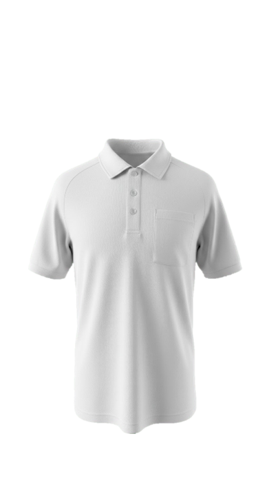 Men Plain White Polo Shirts