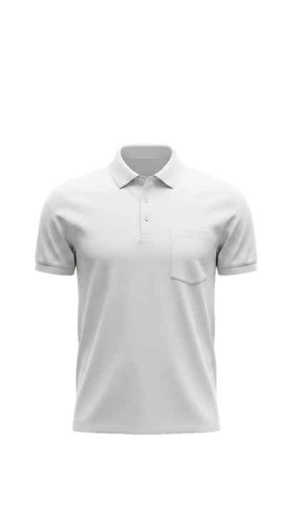 Men Plain White Polo Shirts